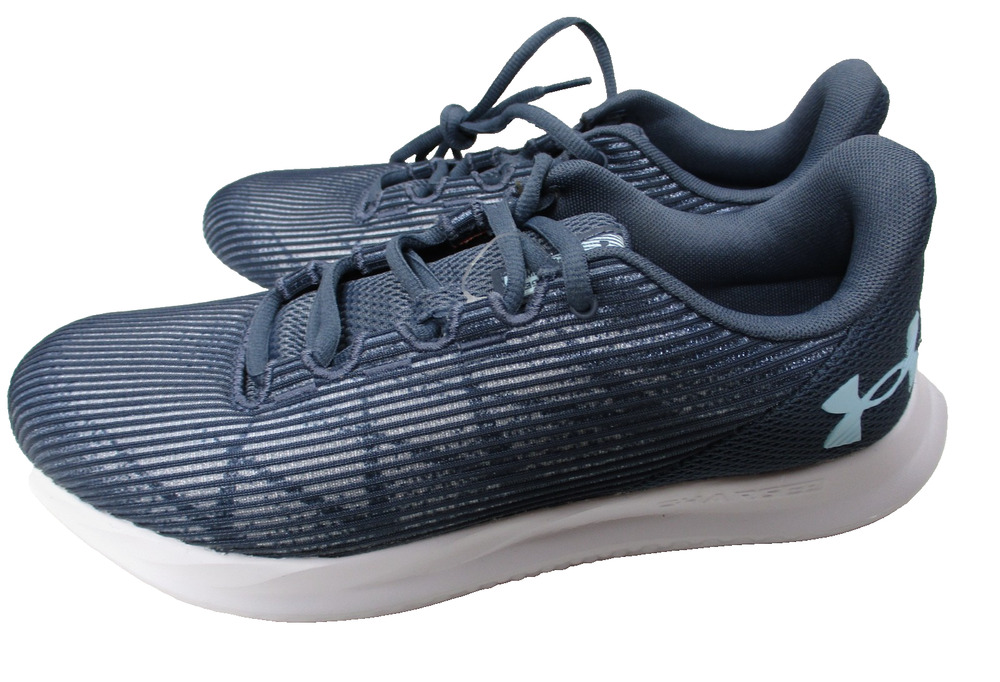 Under Armour Womens Sz 9 Charged Speed Swift Blue White Running Shoes